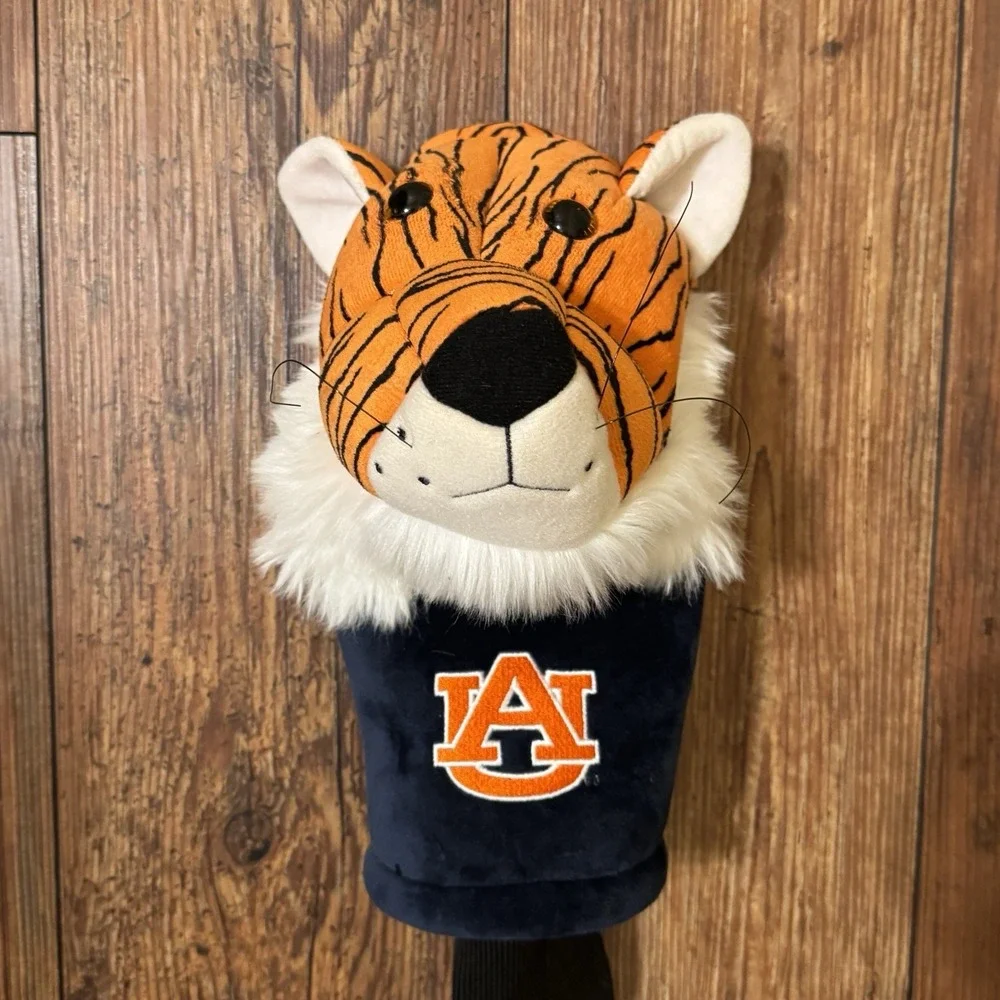 NCAA Auburn Tigers Plush Mascot Driver Golf Club Headcover Long Neck AU Logo